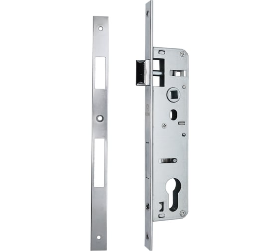 Изображение товара Врезной узкопрофильный замок под цилиндр VETTORE 153-35 CP, хром 20328