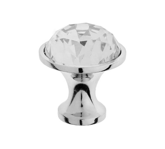 Изображение товара Ручка кнопка СИМАЛЕНД диаметр 30 мм, цвет хром 6962362