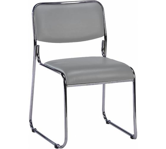 Изображение товара Кресло EVERPROF Fix Chrome экокожа, серый EP-Fix Chrome PU Grey