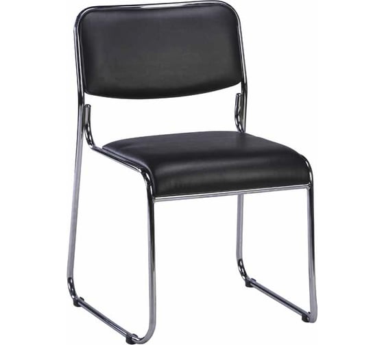 Изображение товара Кресло EVERPROF Fix Chrome экокожа, черный EP-Fix Chrome PU Black