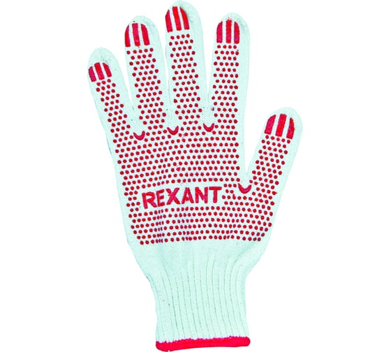 Изображение товара Перчатки с ПВХ-покрытием REXANT 10 класс, 5 нитей 09-0202-1