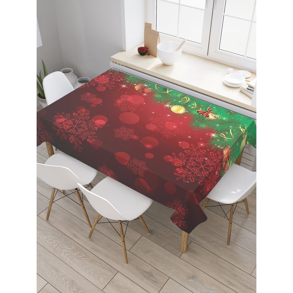 Изображение товара Прямоугольная скатерть JOYARTY Блестящая ель из сатена tc_20286_120x145