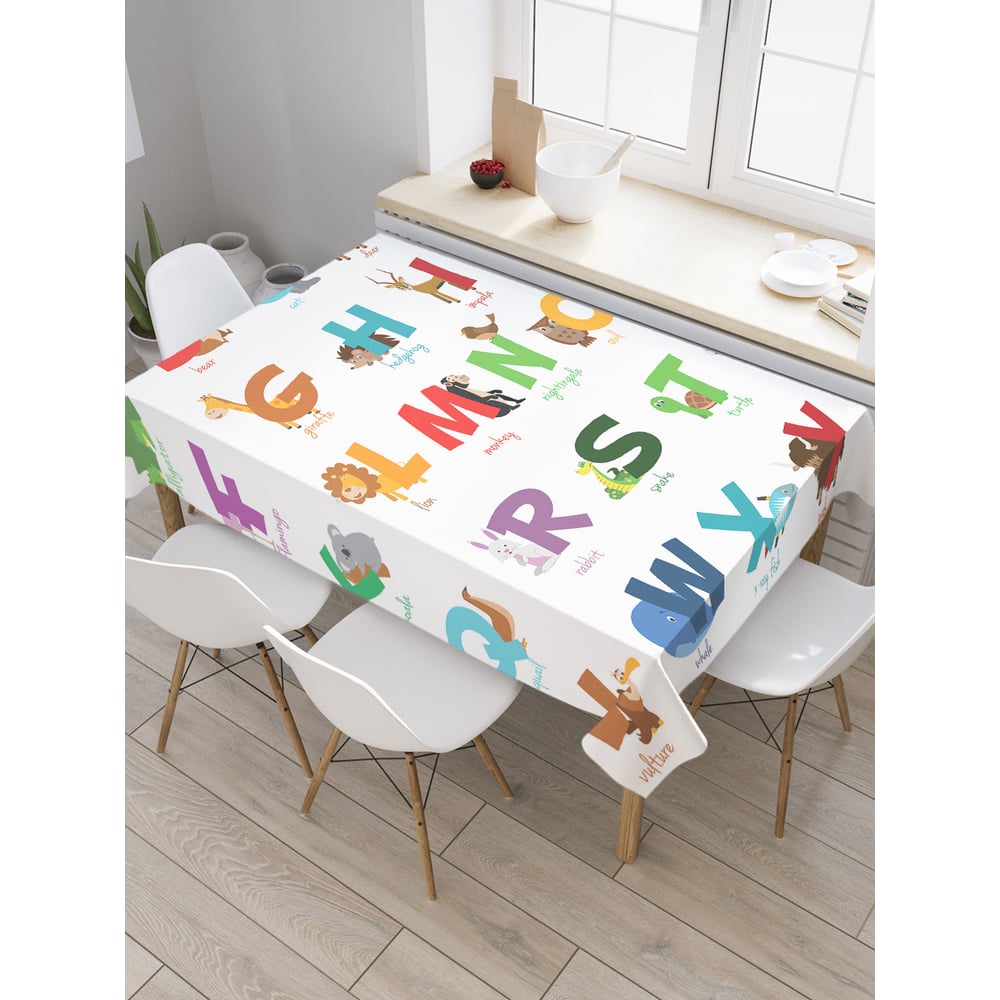 Изображение товара Прямоугольная скатерть из сатена JOYARTY 120x145 см яркие цвета