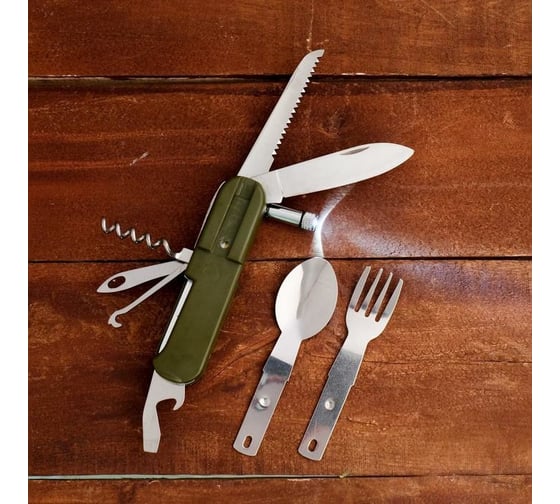 Изображение товара Набор туриста Мастер К Чаща, 9в1, с фонариком, в чехле 1154178