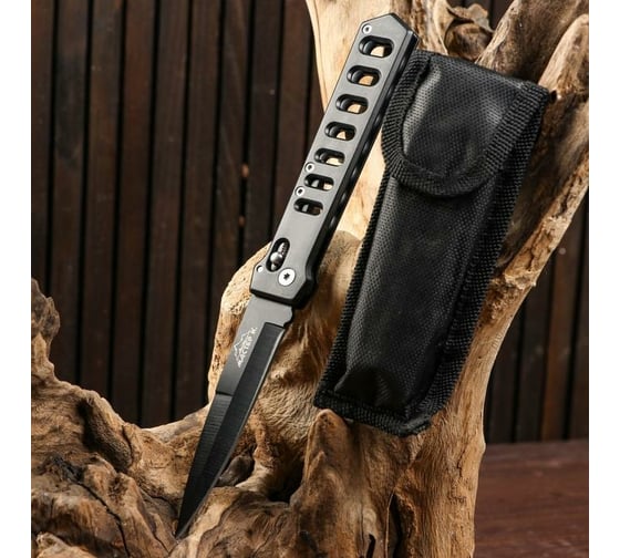 Изображение товара Складной нож Мастер К черный, 20.5см, клинок 8.5см 5177897