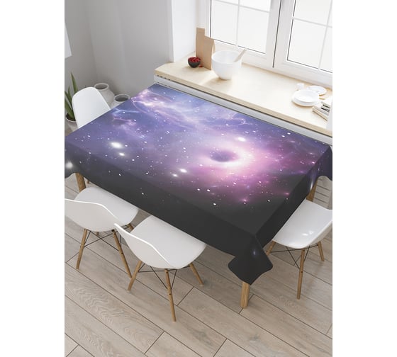 Изображение товара Прямоугольная скатерть JOYARTY Ближе к звездам из сатена tc_13776_120x145