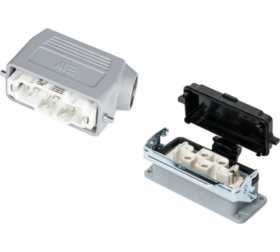 Изображение товара Прямоугольный промышленный разъем Mete Enerji комплект H6K-AM-CCF 685747K