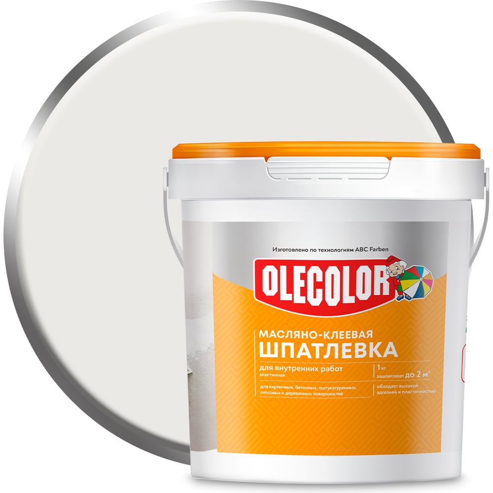 Готовые шпатлевки Масляно-клеевая шпатлевка для внутренних работ Olecolor 4300000142