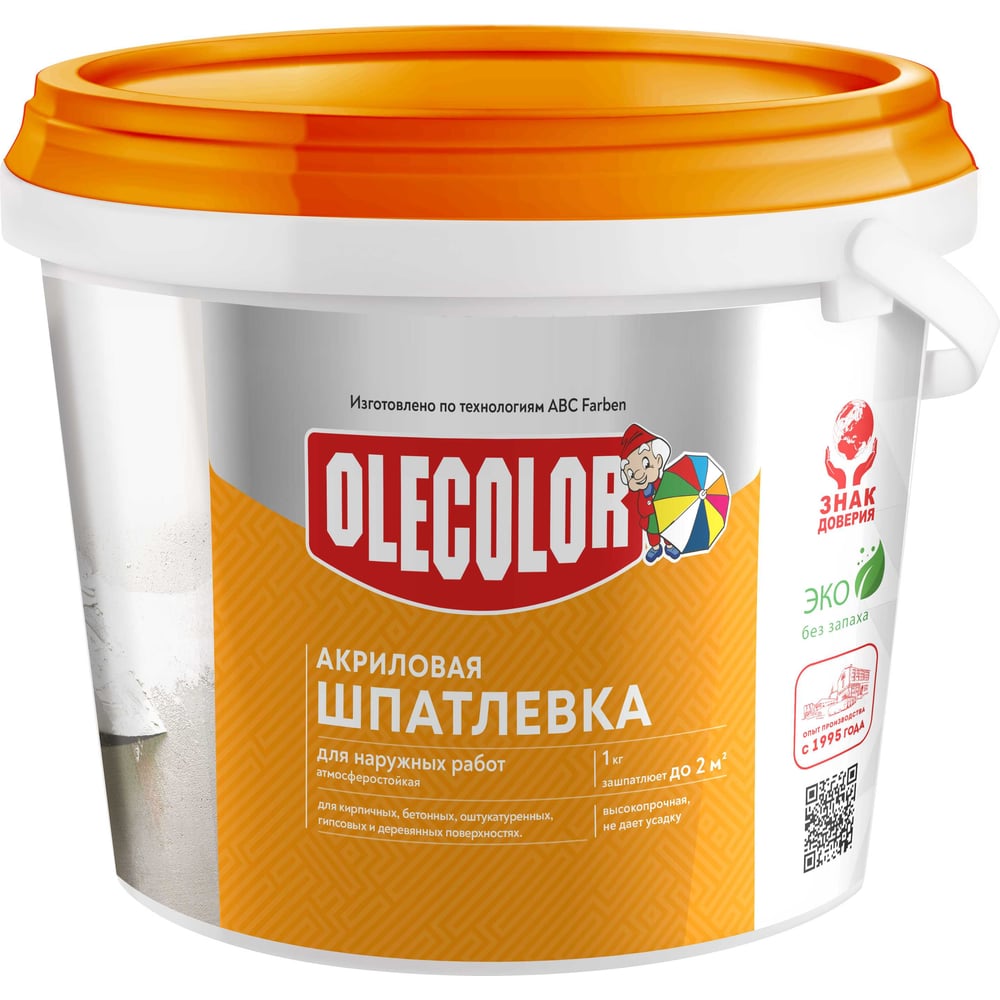 Акриловая шпатлевка для наружных работ Olecolor 4300000132