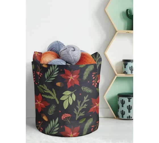 Изображение товара Текстильная корзина для хранения вещей и игрушек JOYARTY Осенние дары 19 литров planta_380816_5