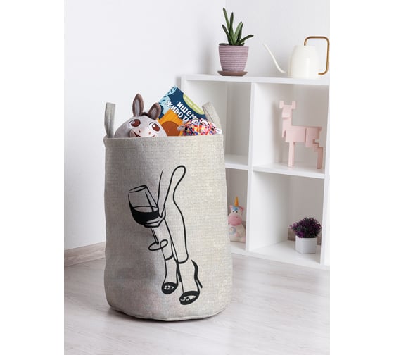 Изображение товара Корзина для игрушек JOYARTY Независимая женщина 35x50 см toba_385288_M