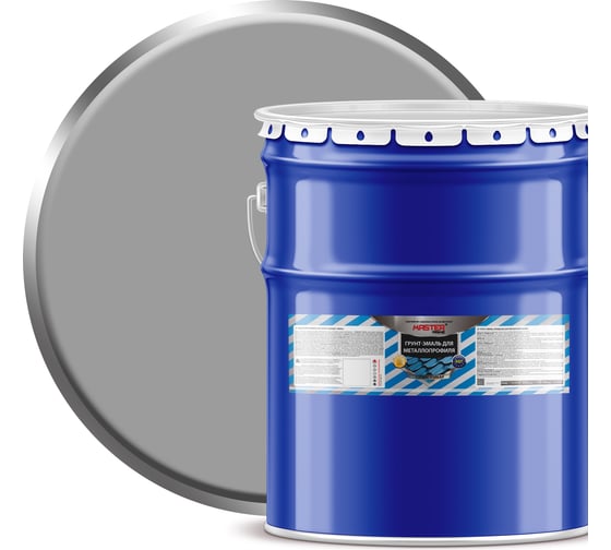 Изображение товара Грунт-эмаль для металлопрофиля MASTER PRIME RAL 7004 сигнальный серый, 20 кг 4300008856