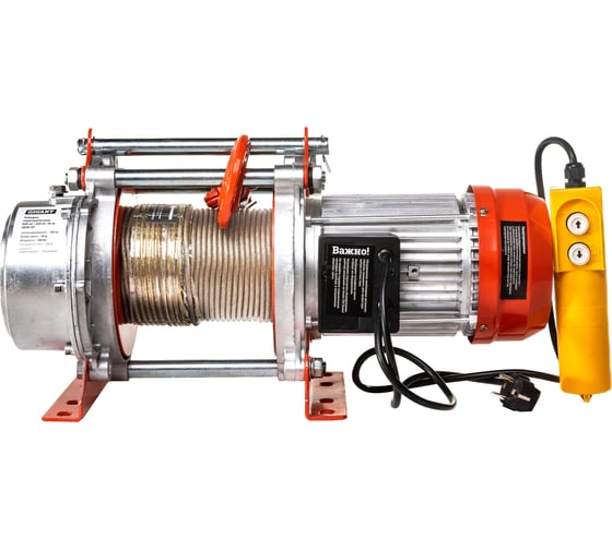 Изображение товара Электрическая лебедка Gigant 300/600 кг, 220 В, 30/15 м, Диаметр троса 6мм, GEW-07