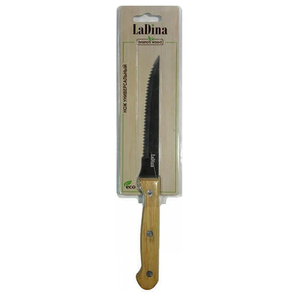 Универсальный кухонный нож Ladina нож кухонный samura 67 универсальный 150 мм дамаск 67 слоев микарта