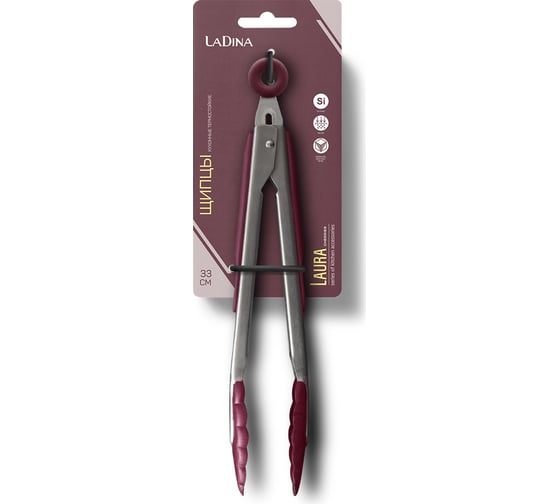 Изображение товара Кухонные щипцы Ladina нейлон нержавеющая сталь 30.5 см 11409