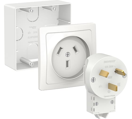 Изображение товара Силовой комплект наружный Systeme Electric (Schneider Electric) Blanca, 32 А, 250 В BLNSK003231