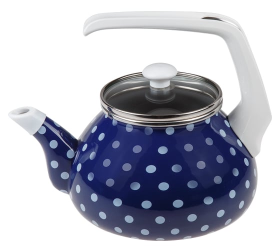 Изображение товара Эмалированный чайник PERFECTO LINEA Горошек 2.2 л 52-600922