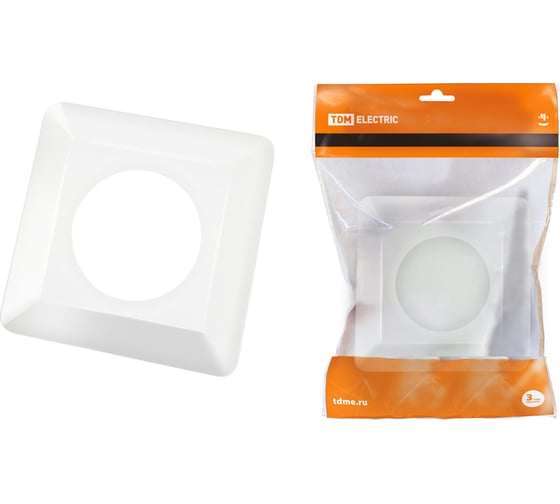 Изображение товара Одноместная защитная рамка для выключателей или розеток для защиты обоев TDM ELECTRIC 130x130 мм, прозрачная SQ1822-0001