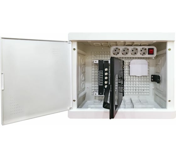 Изображение товара Мультимедийный бокс TDM БМ-ВП-01, 420x320x150, ТВх4, ТФх5, 2 сетевых модуля, колодка питания SQ0915-0201