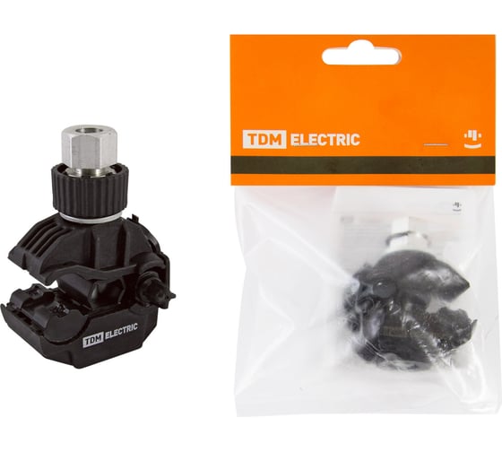 Изображение товара Герметичный зажим TDM ELECTRIC ответвительный прокалывающий ЗГОП 16-95/1,5-10 P6, P616 розничная упаковка SQ0412-1001