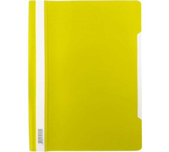 Изображение товара Папка-скоросшиватель БЮРОКРАТ Люкс PSL20YEL A4, прозрачный верхний лист, пластик, желтый, 0.14/0.18 мм 346235