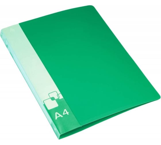 Изображение товара Папка БЮРОКРАТ PZ07PGREEN с металлическим пружинным скоросшивателем, A4, пластик 0.7 мм, внутренний и торцевой карманы, зеленый 816870
