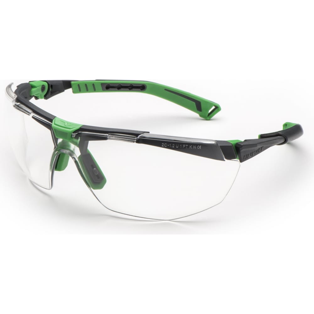 Защитные открытые очки СОЮЗСПЕЦОДЕЖДА, цвет черный/зеленый