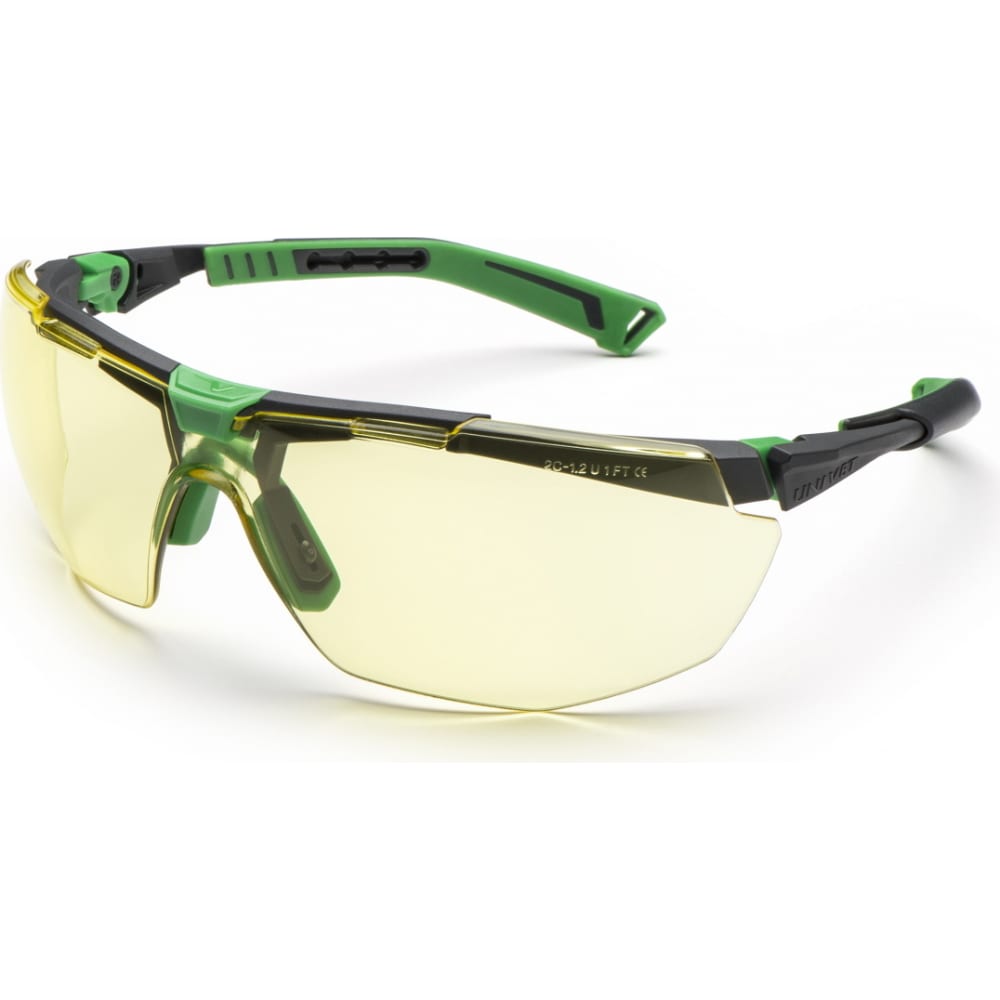 Защитные открытые очки СОЮЗСПЕЦОДЕЖДА, цвет черный/зеленый