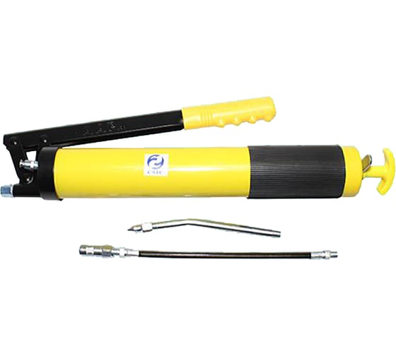 Изображение товара Рычажно-плунжерный шприц CNIC LD-837P-2709 400 куб.см, 14oz, с металлической трубкой, шлангом и насадкой 38702