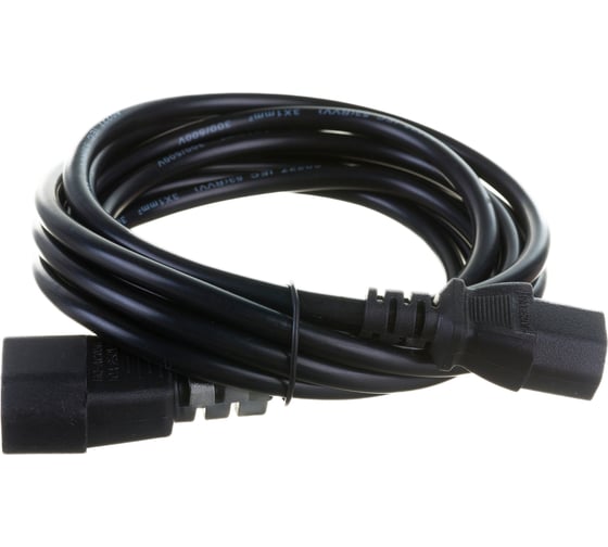 Изображение товара Кабель монитор - компьютер ExeGate UPS-устройство Power EC-3/1.0mm2, медь, черный, 10A, 3м 280629