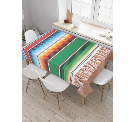 Изображение товара Прямоугольная скатерть JoyArty Мексиканский стиль из сатена tc_20615_120x145