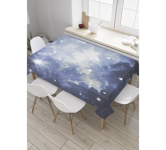 Изображение товара Прямоугольная скатерть JoyArty Космические вспышки из сатена tc_35273_120x145