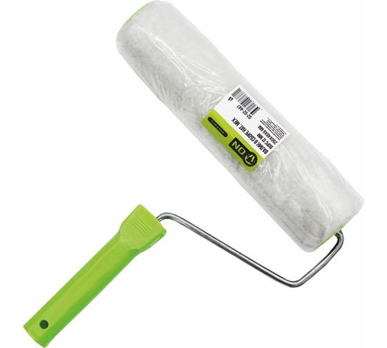 Изображение товара Валик в сборе On натуральный мех, со швом, ворс 12 мм, 250x50x6 мм, шплинт On 02-02-447