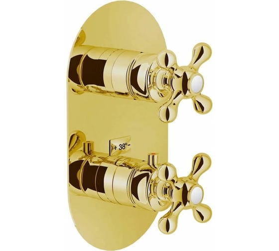 Изображение товара Термостатический смеситель NOBILI на 2 потребителя, золото GRC5102GDP 00000106781