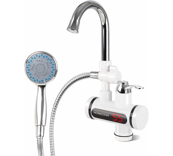 Изображение товара Проточный водогрей HomeStar кран+душ HS-0113D 104394