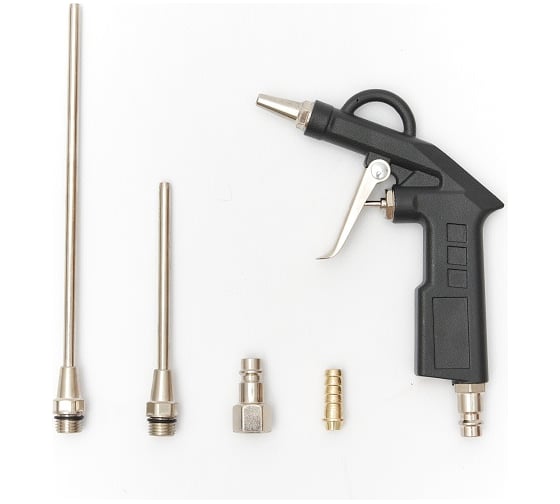 Изображение товара Продувочный металлический пистолет с набором аксессуаров ARMA длина носика 20мм, 50 мм, 80мм DG-11-5SET