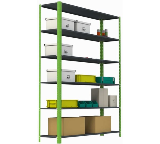 Изображение товара Стеллаж ООО Металекс Metalex AIR 2200x1600x600 6 полок SMAVI221660