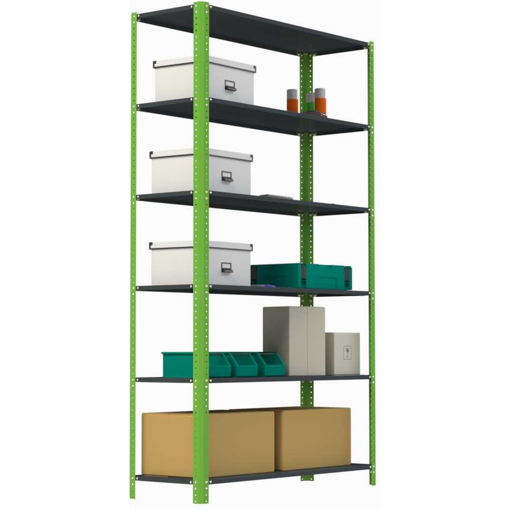 Изображение товара Стеллаж Металекс AIR 2000x1200x500 6 полок для дома и офиса