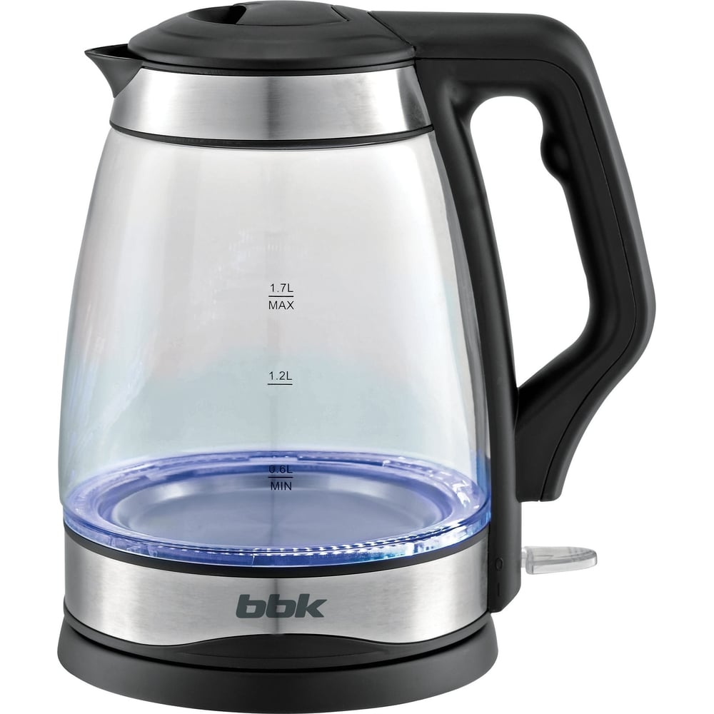 Электрический чайник bbk, цвет прозрачный/черный 00-00001121 EK1728G - фото 1