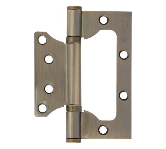 Изображение товара Петля накладная VETTORE FLUSH 125×75×2.5mm AB Бронза, 2шт 20635