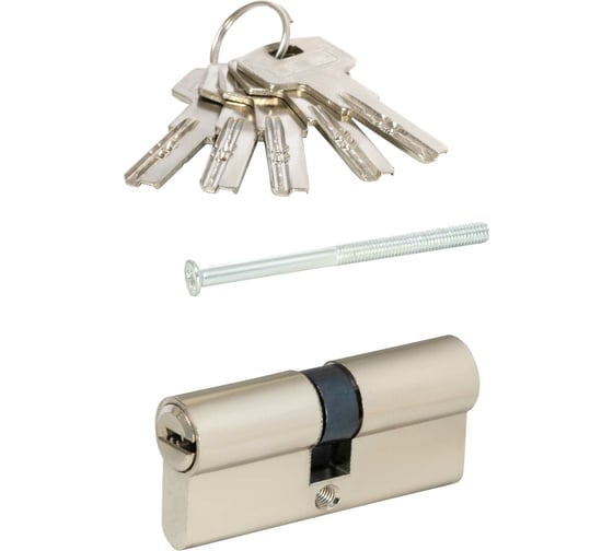 Изображение товара Цилиндровый механизм VETTORE ZN M100 Z NI 35x65, 5 ключей, никель 20512