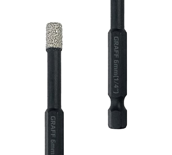 Изображение товара Алмазное кольцевое сверло по керамограниту и плитке Expert 6 мм GRAFF 79667