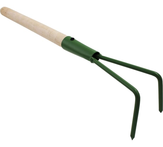 Изображение товара Рыхлитель On 2 зуба, деревянная ручка 24-06-050
