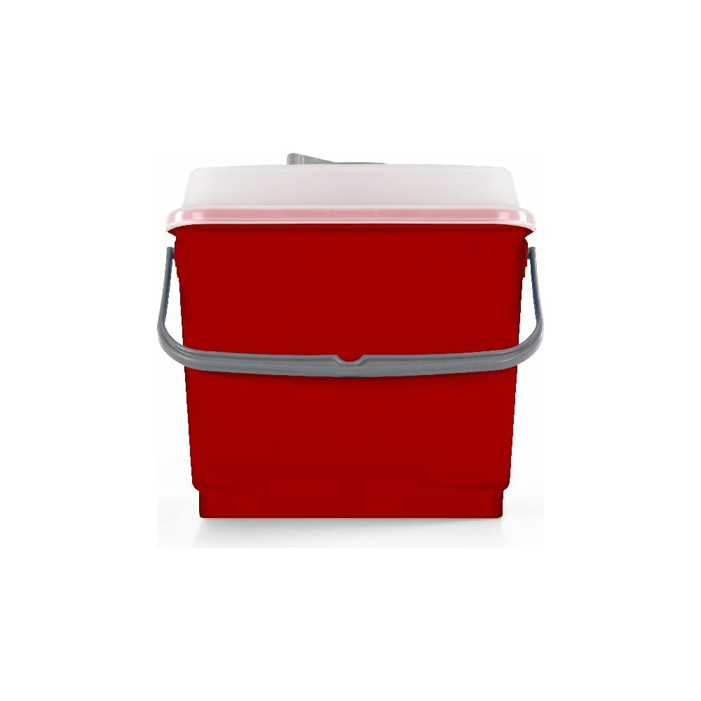 Изображение товара Полипропиленовое ведро с крышкой TTS красное 4 литра