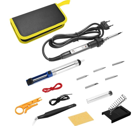 Изображение товара Цифровой паяльник DEKO SI10 80Вт/220В в кейсе + набор аксессуаров, 12 шт 065-0400