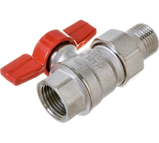 Изображение товара Шаровой кран Giacomini R859, 1/2, ВН, ручка-бабочка, хромированный, с разъемным соединением R859x323