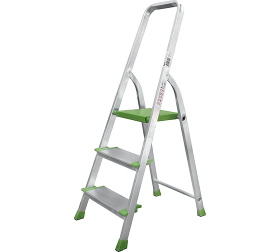Изображение товара Алюминиевая стремянка Новая Высота PRO 1х3 ступени, Max нагр. 180 кг, 2К башмаки, 2117103