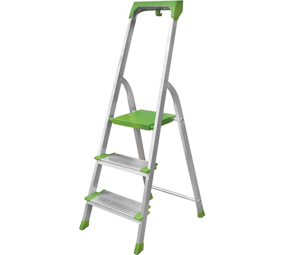 Изображение товара Алюминиевая стремянка Новая Высота с органайзером PRO, 1х3 ступени, 2К башмаки 2118103