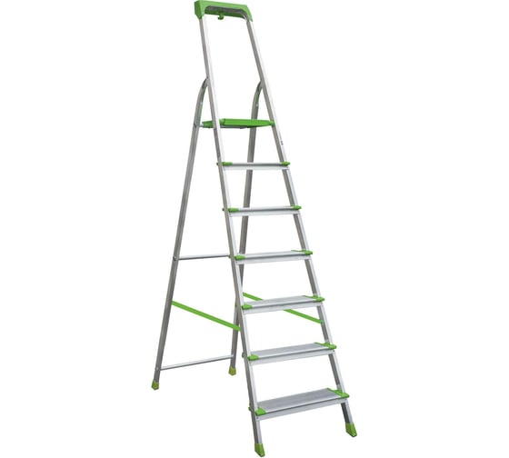 Изображение товара Алюминиевая стремянка Новая Высота с органайзером, PRO, 1х7 ступеней, 2К башмаки 2118107