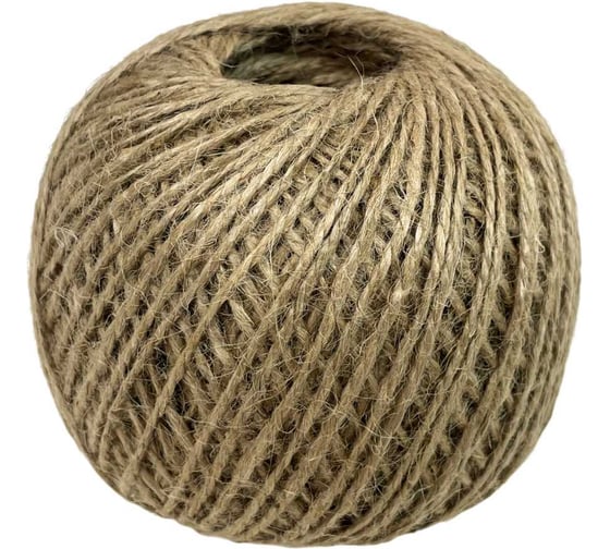 Изображение товара Джутовый шпагат truEnergy упаковочный, 1.8 мм, клубок 200 м 12379